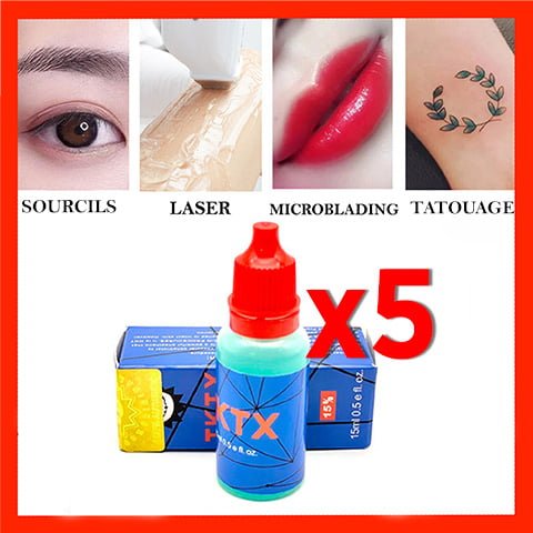 ✅ Pack 5 TKTX GEL ANESTHÉSIQUE 15 ml PENDANT🤩 - Offre Limitée